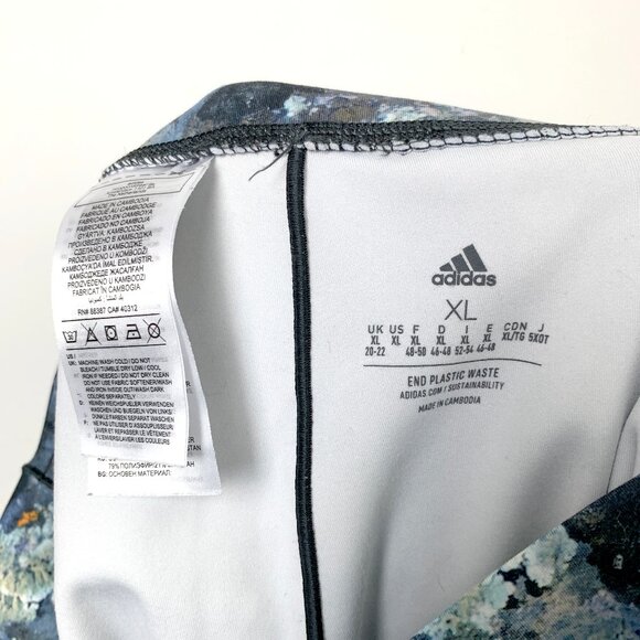 adidas Yoga Studio Print Short Tights - Picture 4 of 7